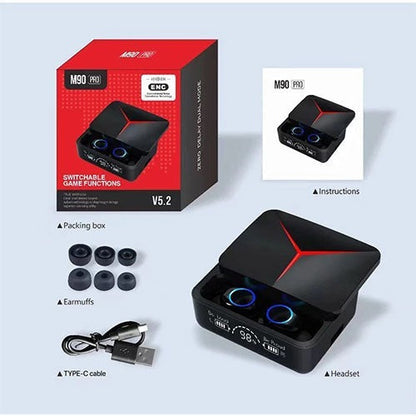 M90 Pro TWS Wireless Bluetooth 5.3 Earbuds